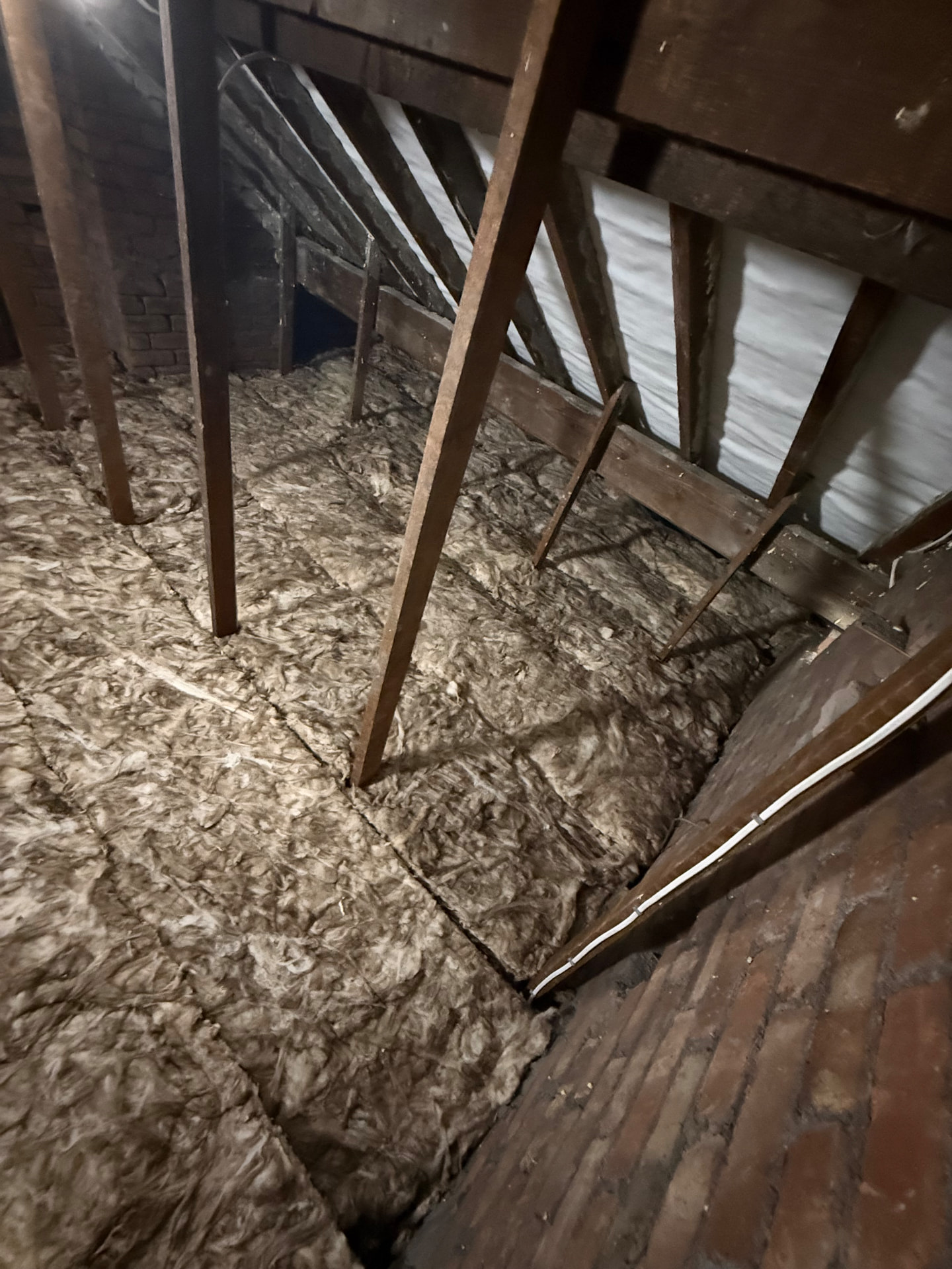 Clean, completed loft
